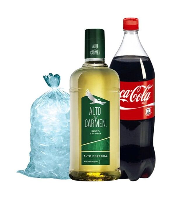 Bebida 1 Lts + Pisco + Hielo